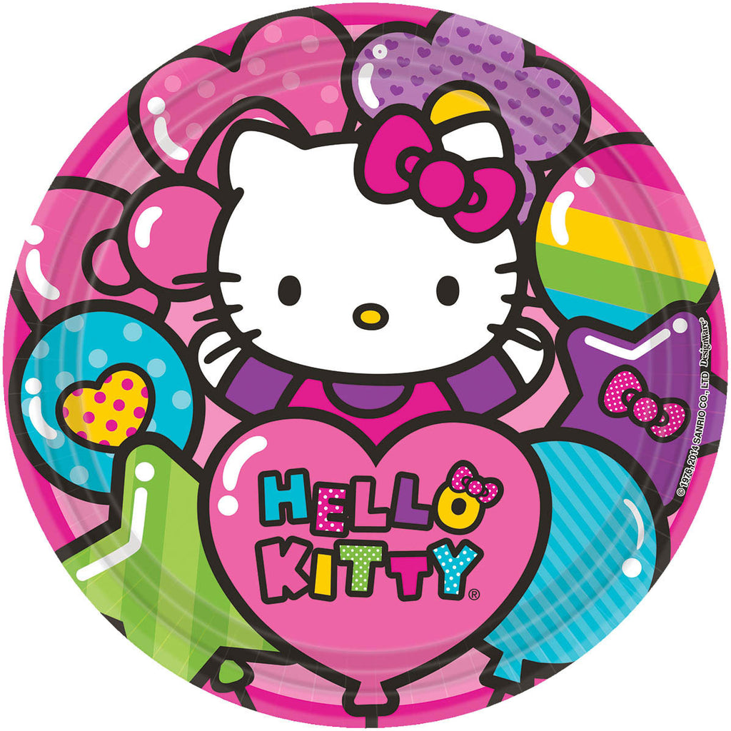 Hello Kitty Rainbow Dinner Plates (8ct)
