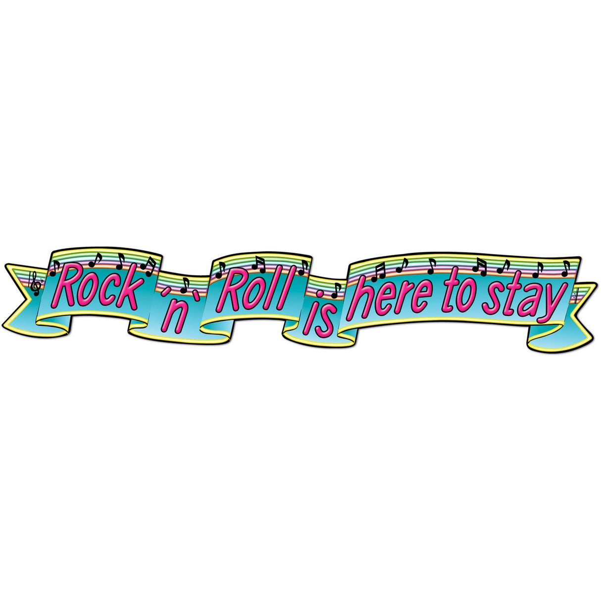 Rock & Roll Banner - 6'