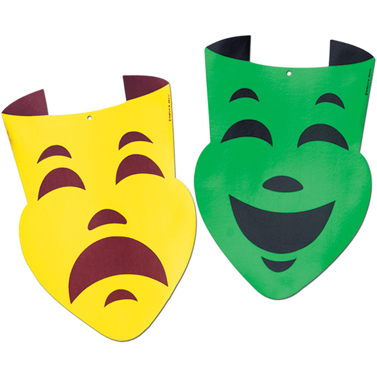 Foil Comedy & Tragedy Faces