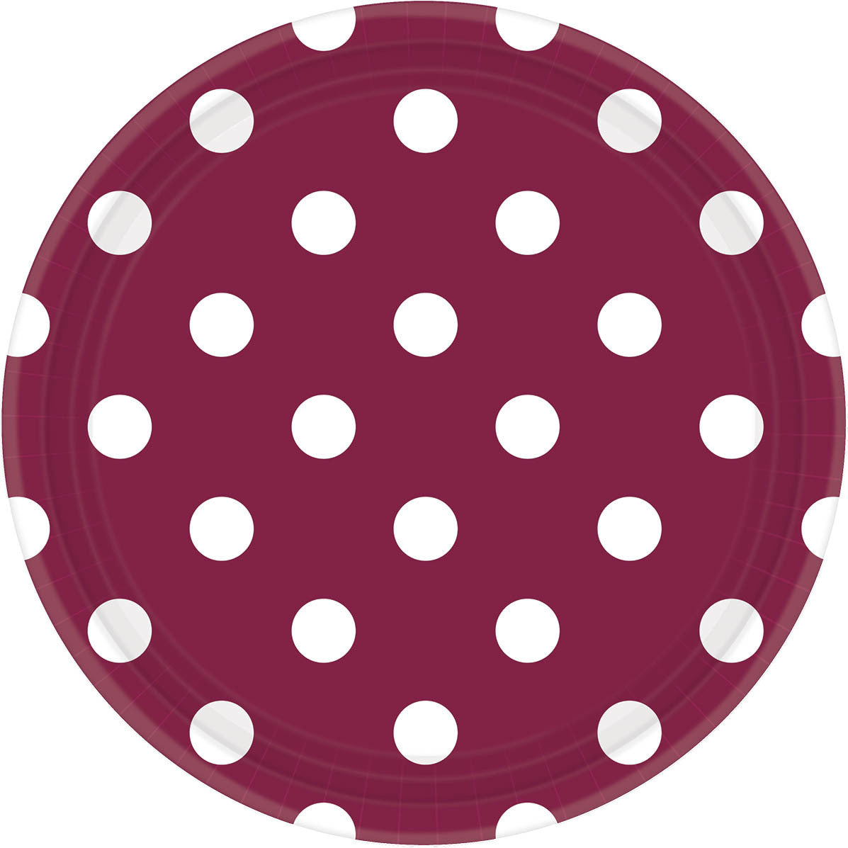 Berry 9" Paper Plates Dots 8 ct