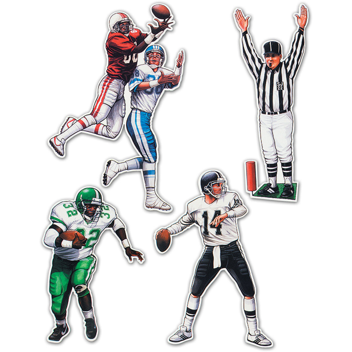 20" Football Figures Cutouts
