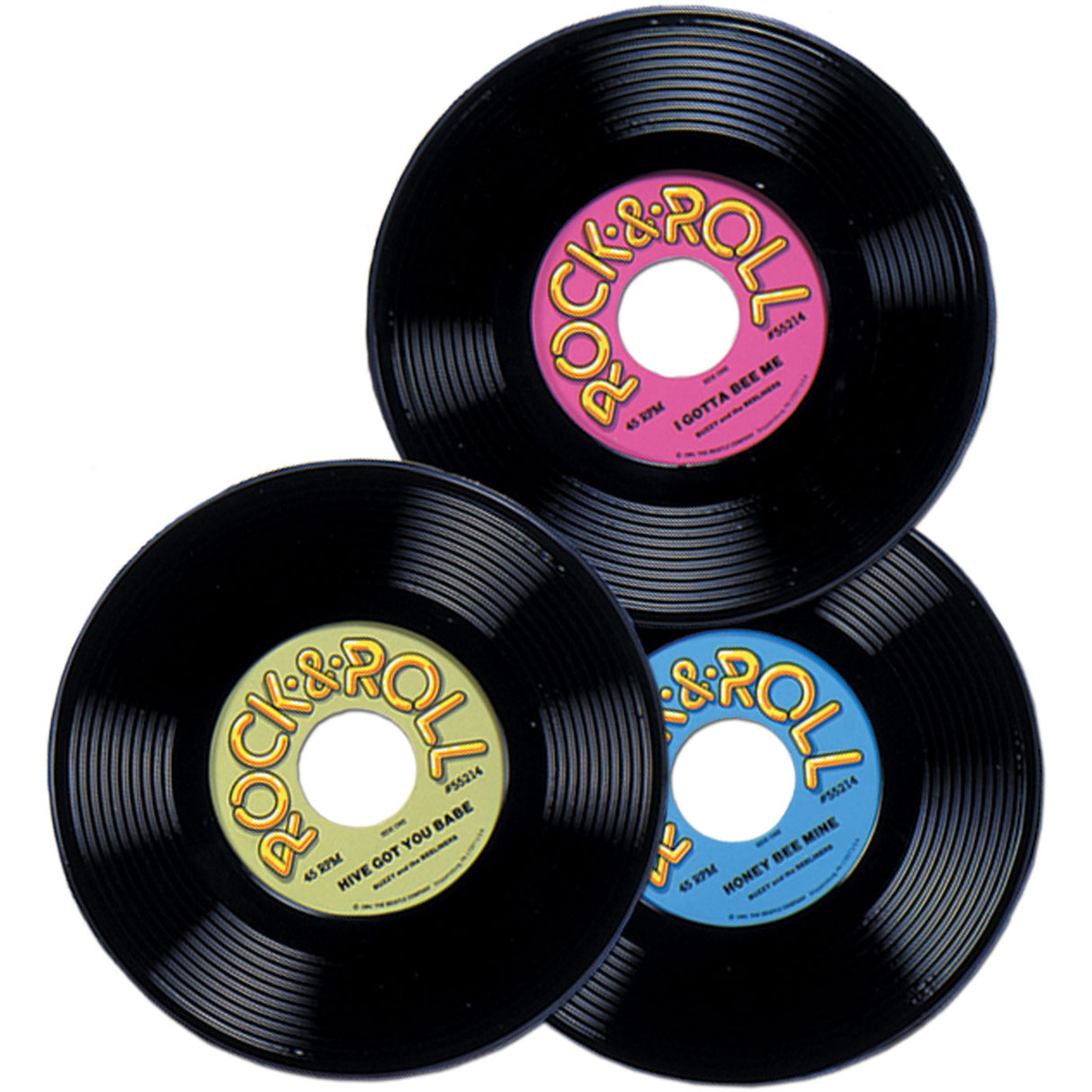 3-9" Plastic Records