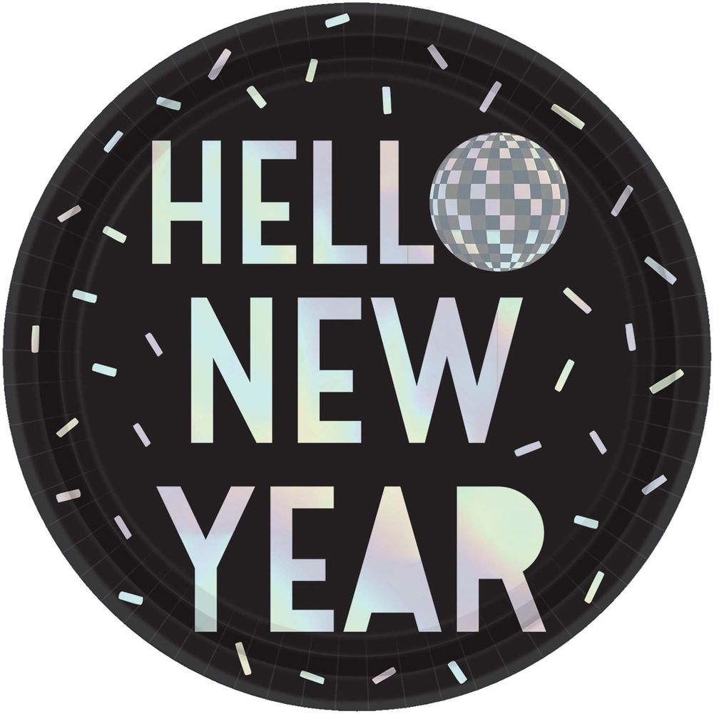 Disco Ball Drop Dinner Plates (8 ct)