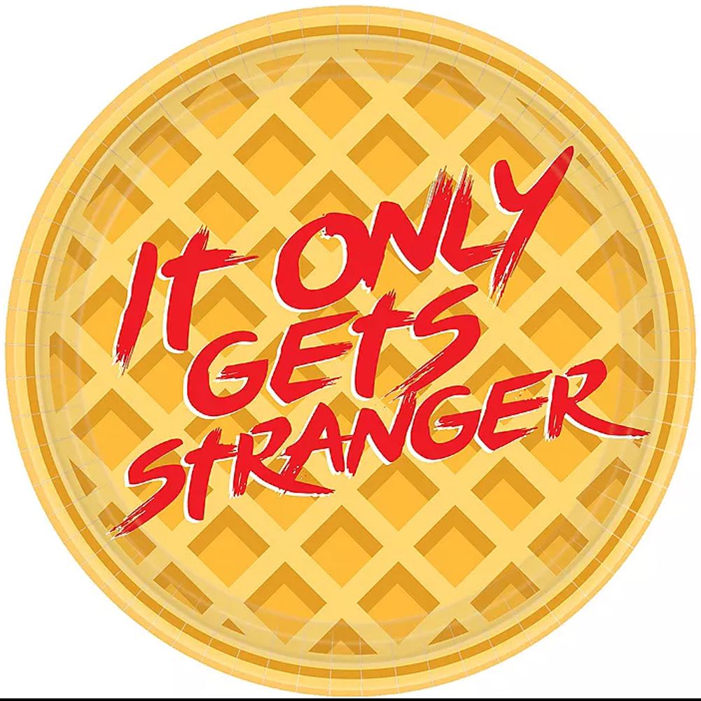 Stranger Things Round Plates, 9