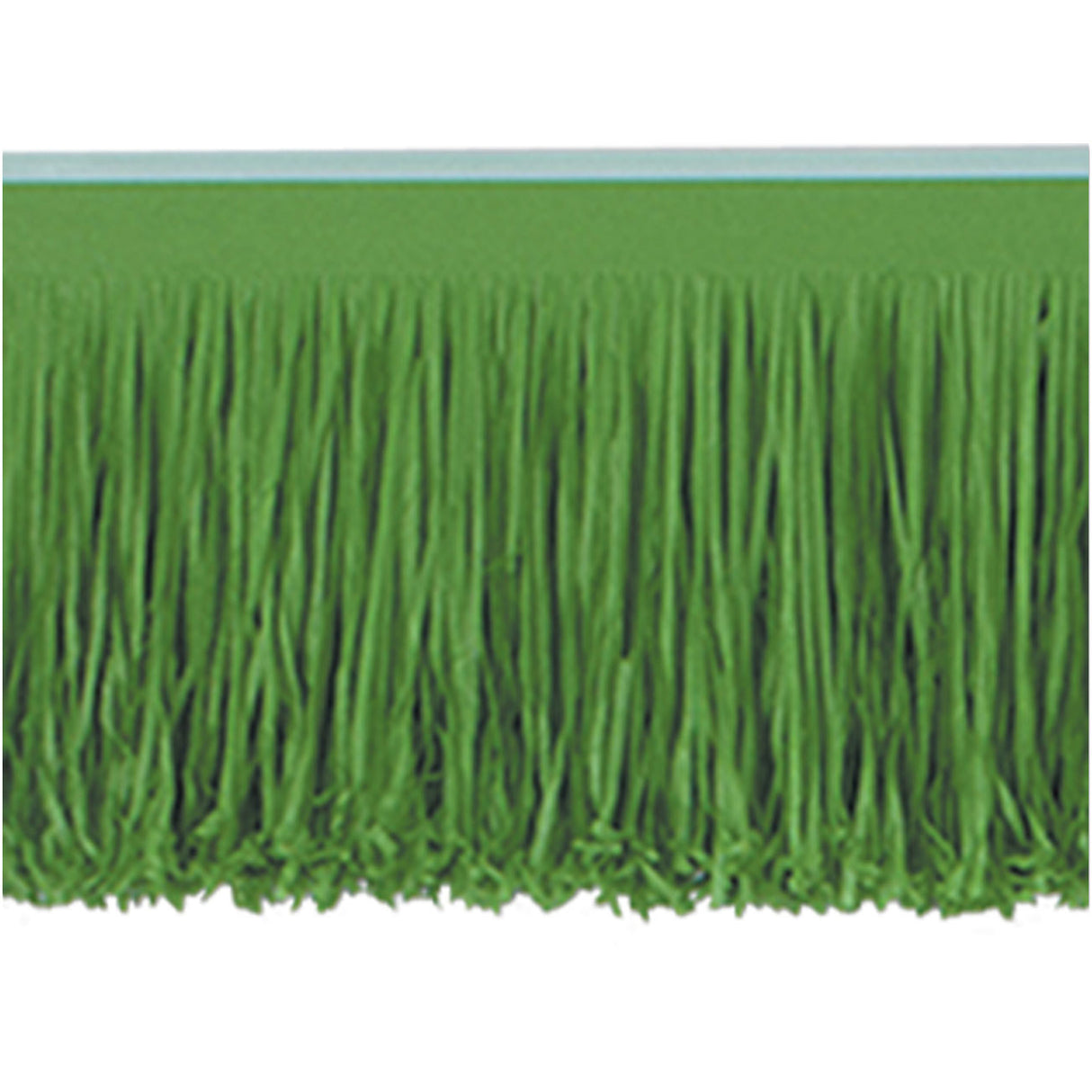 10' Green Tissue Fringe Drape