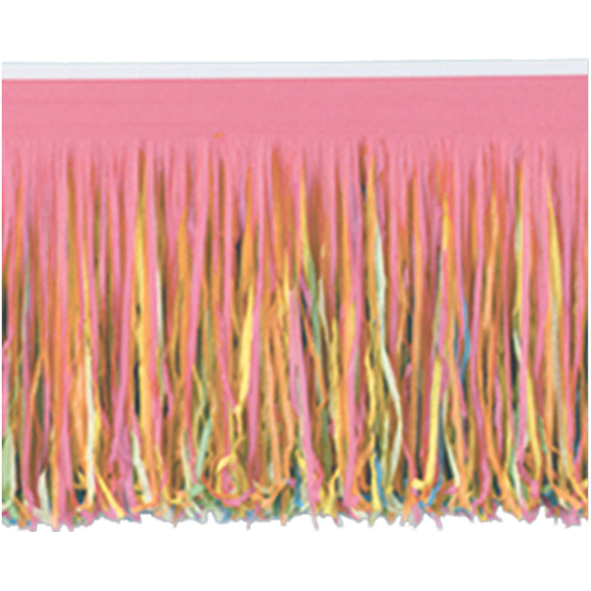 10' Multicolor Tissue Fringe Drape