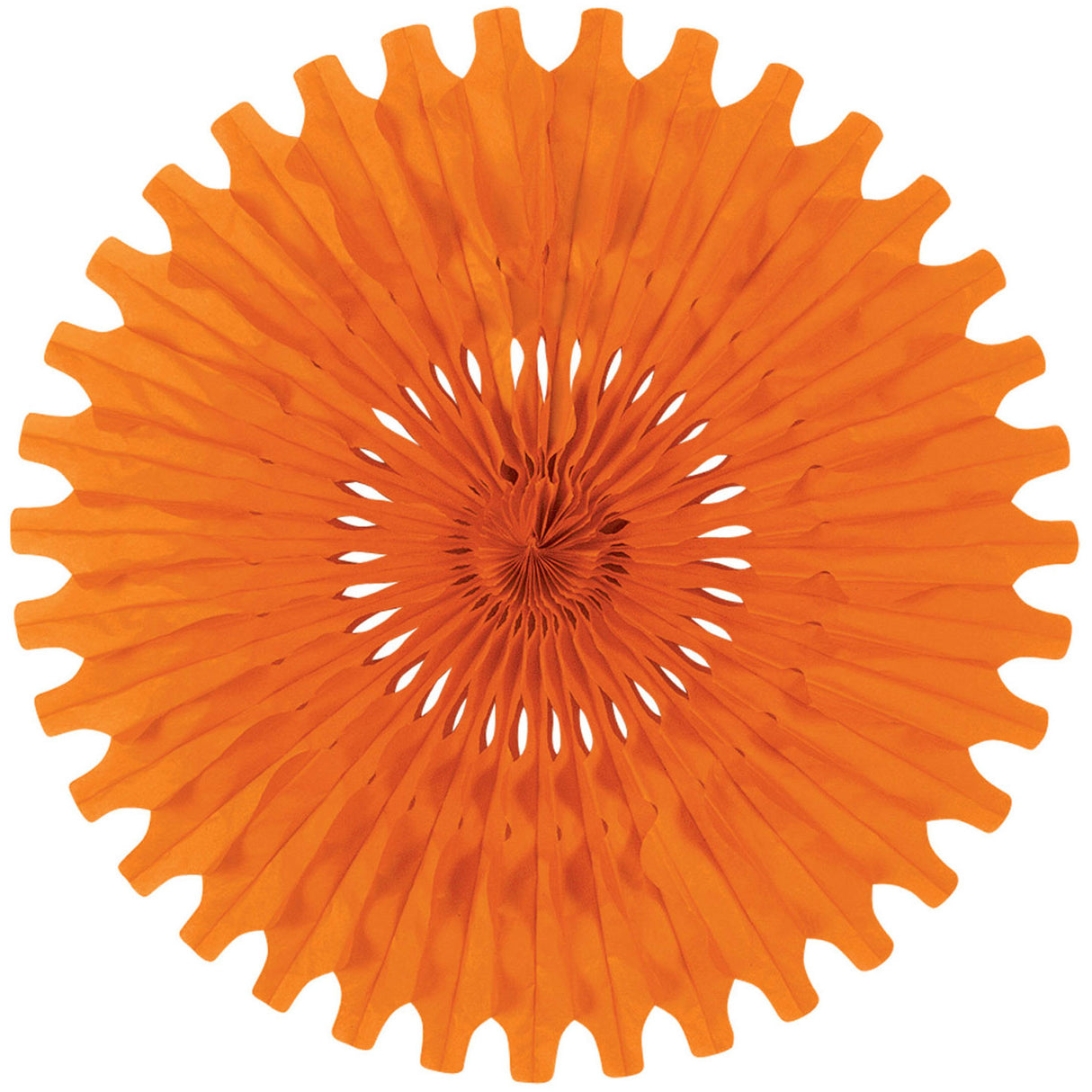25" Orange Tissue Fan