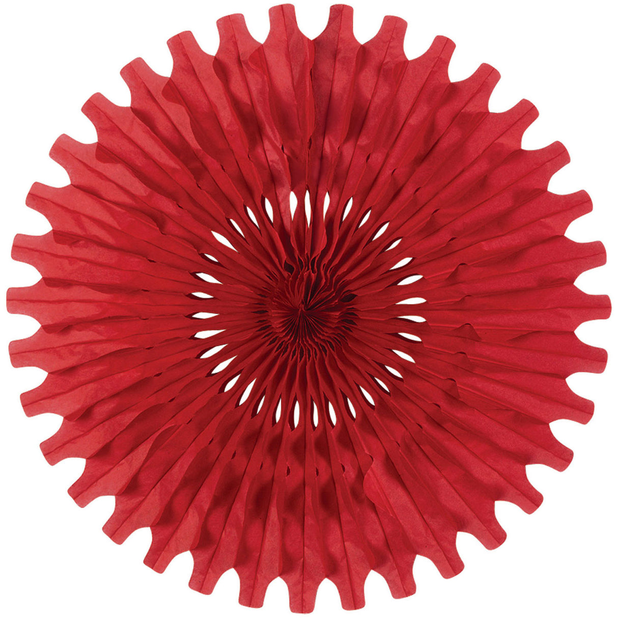 25" Red Tissue Fan
