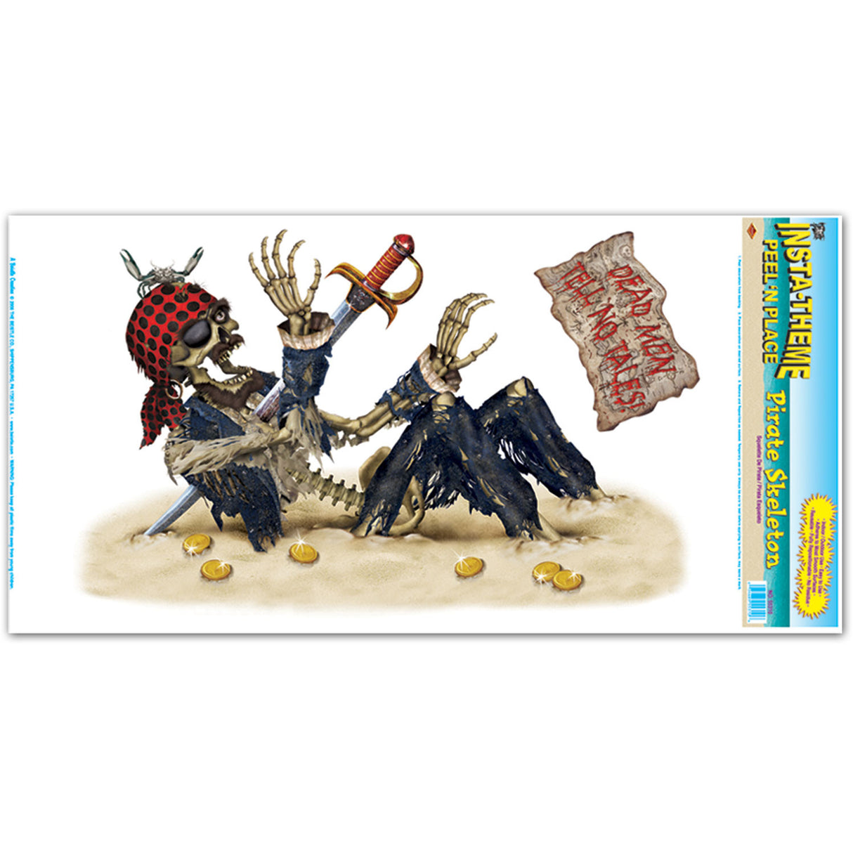 Pirate Skeleton Peel N Place