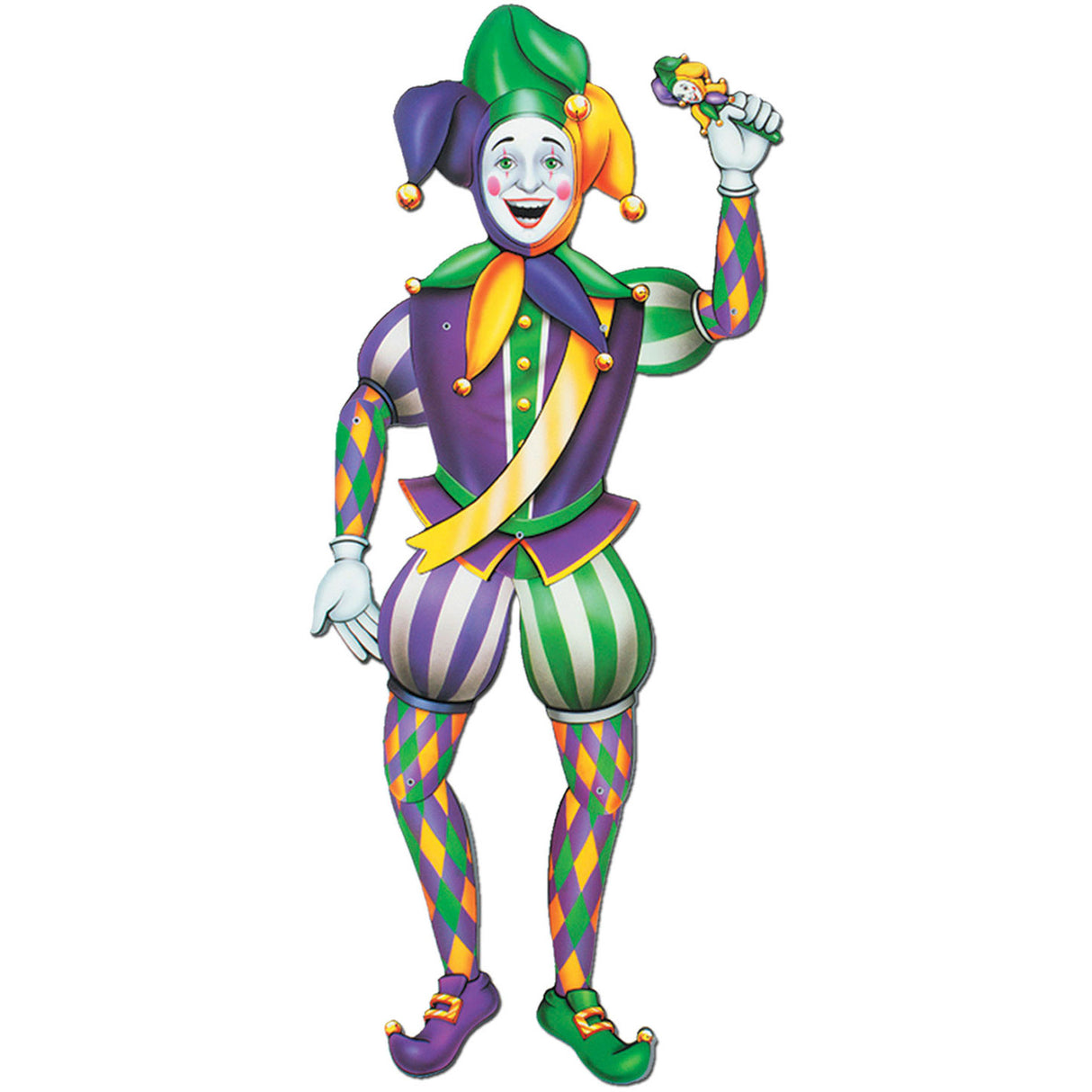 Jointed Mardi Gras Jester