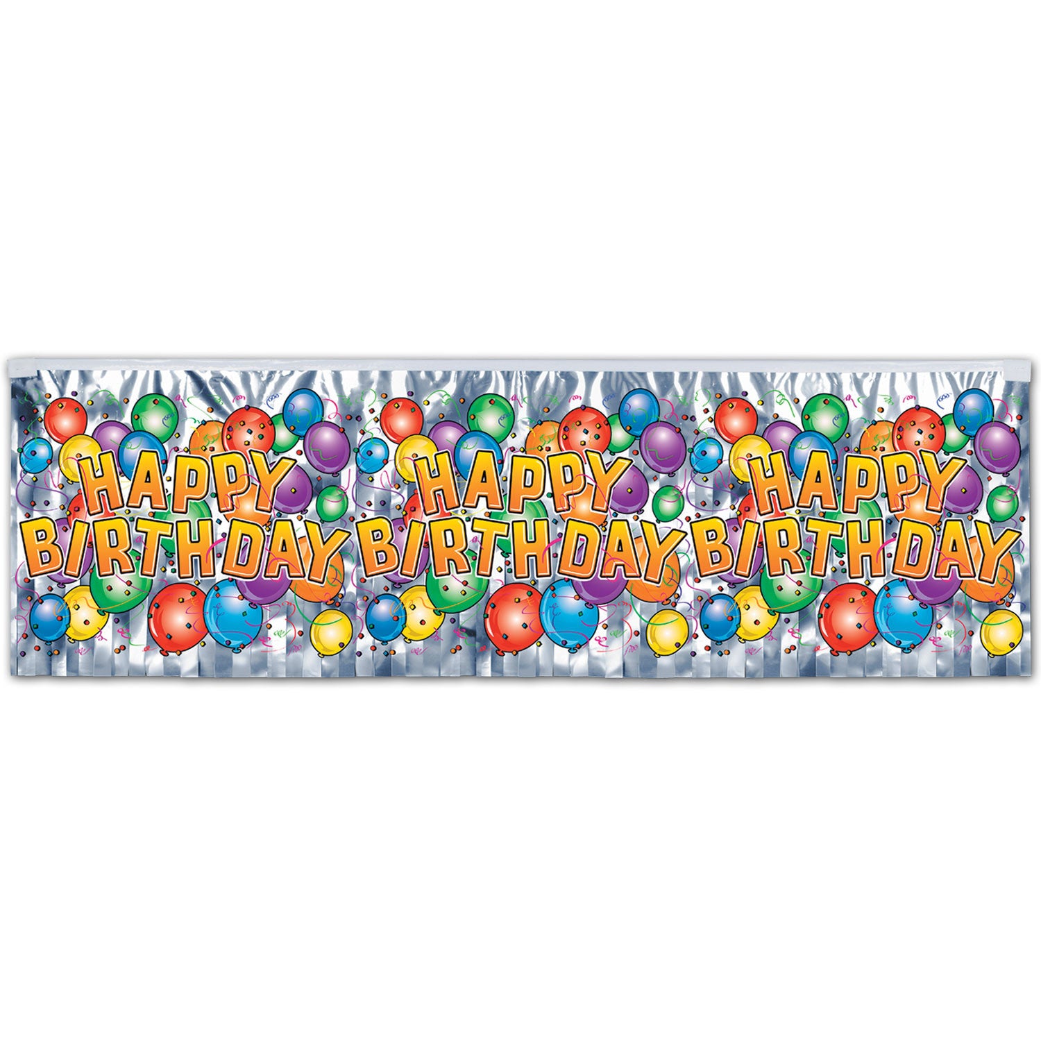 Metallic Happy Birthday Banner