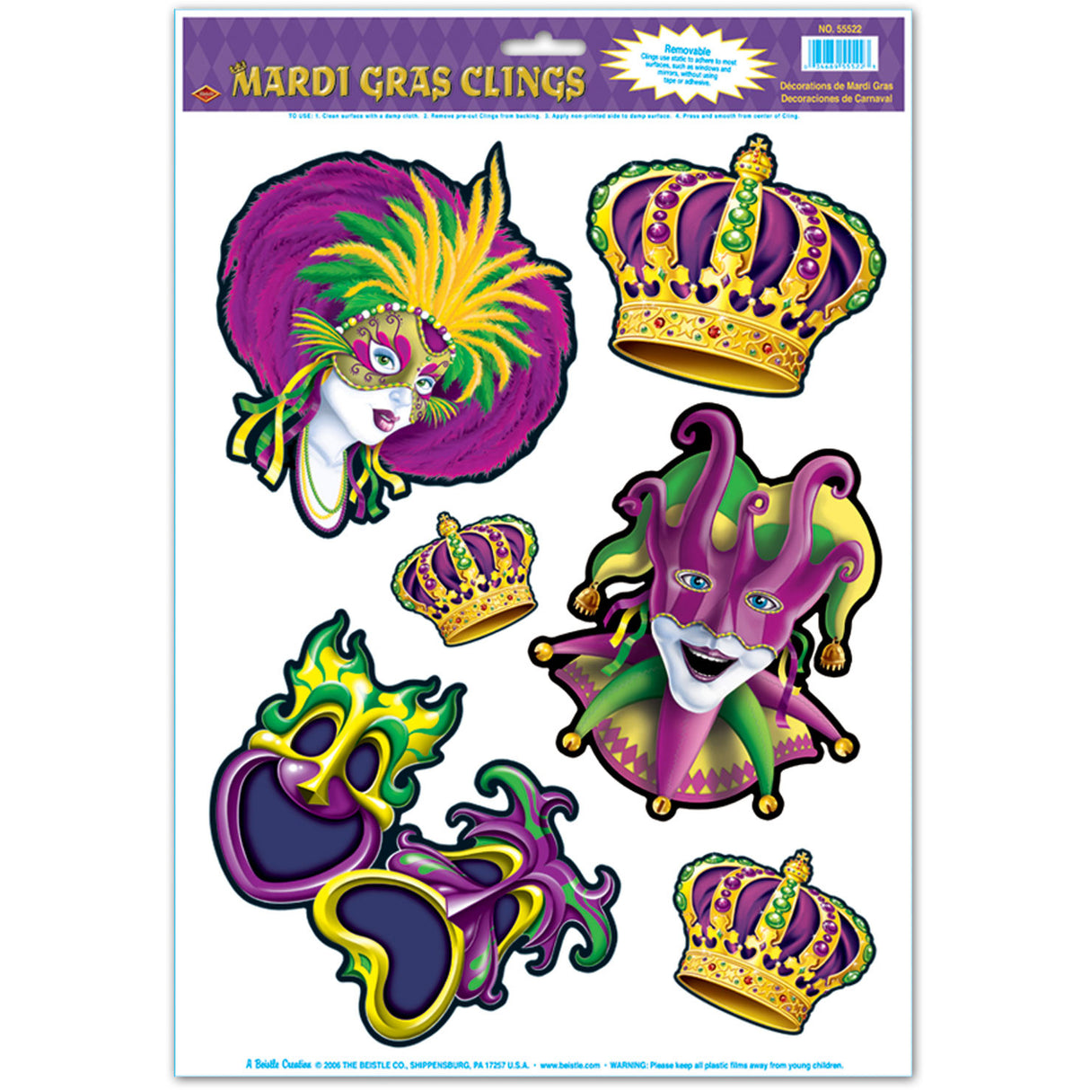 Mardi Gras Clings