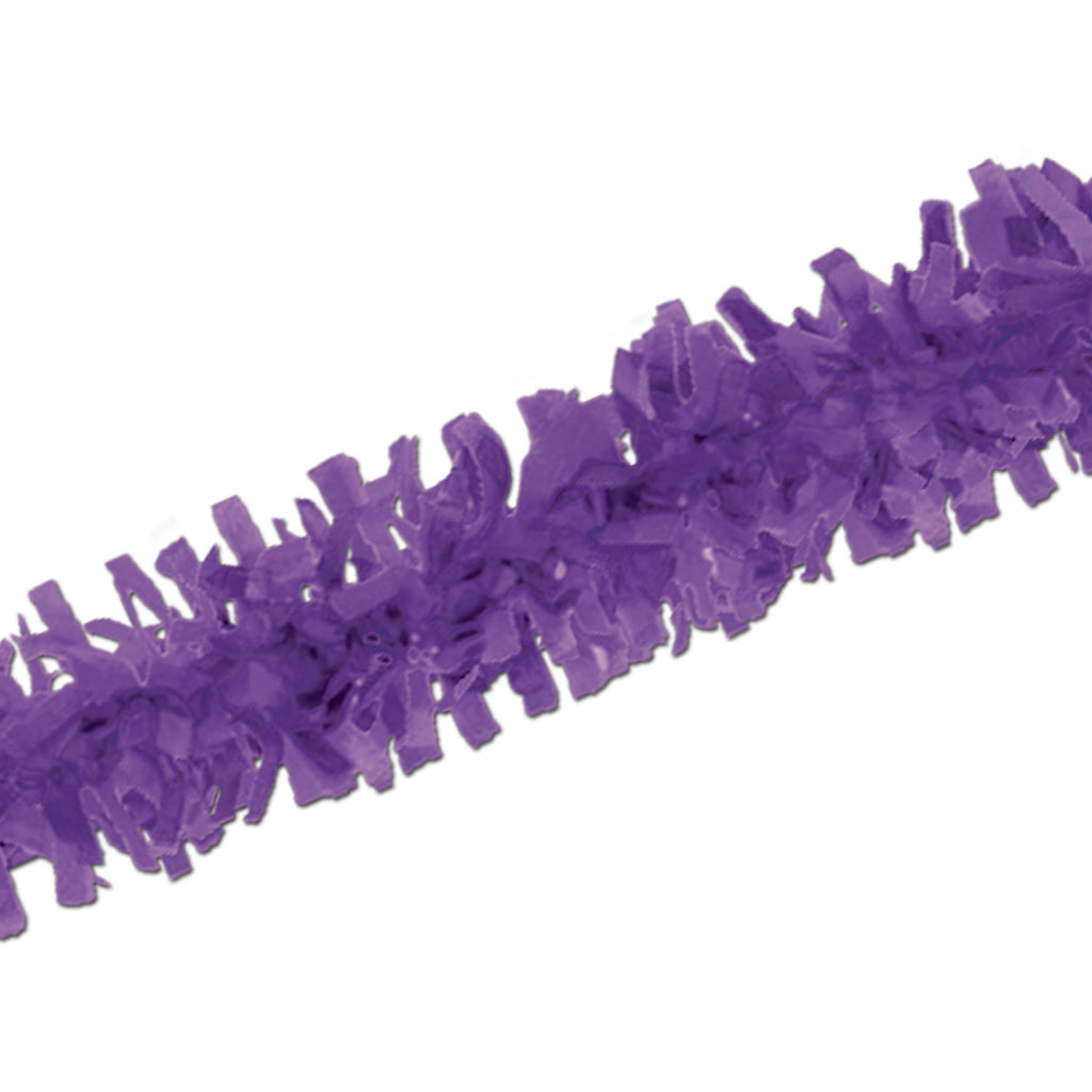 25' Purple Tissue Festooning