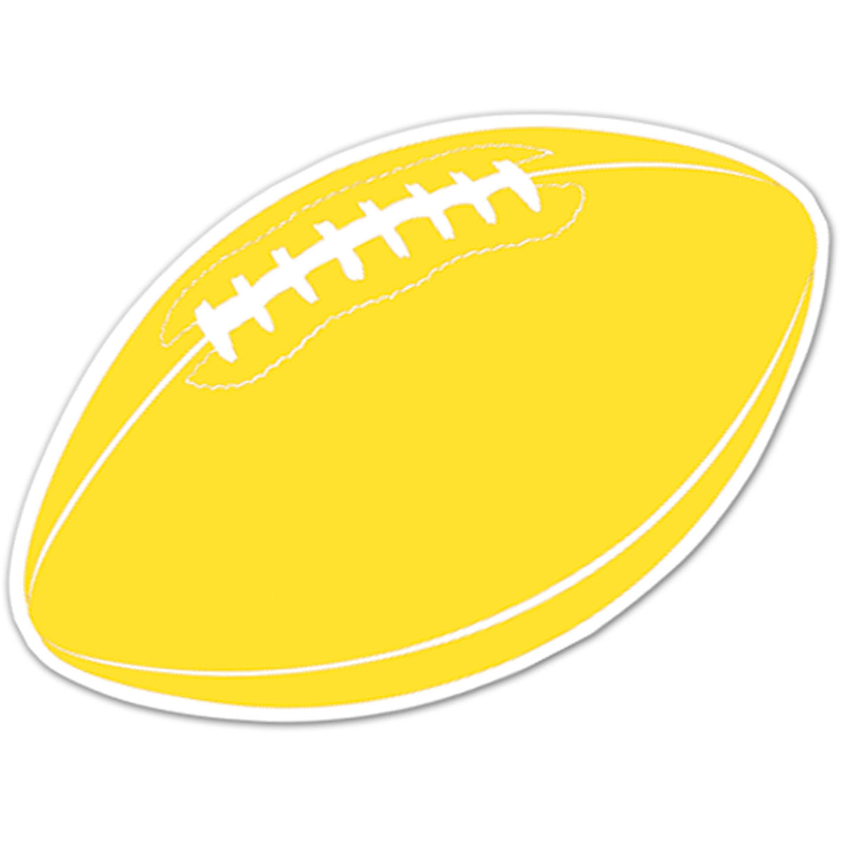 Gold Football Cutout