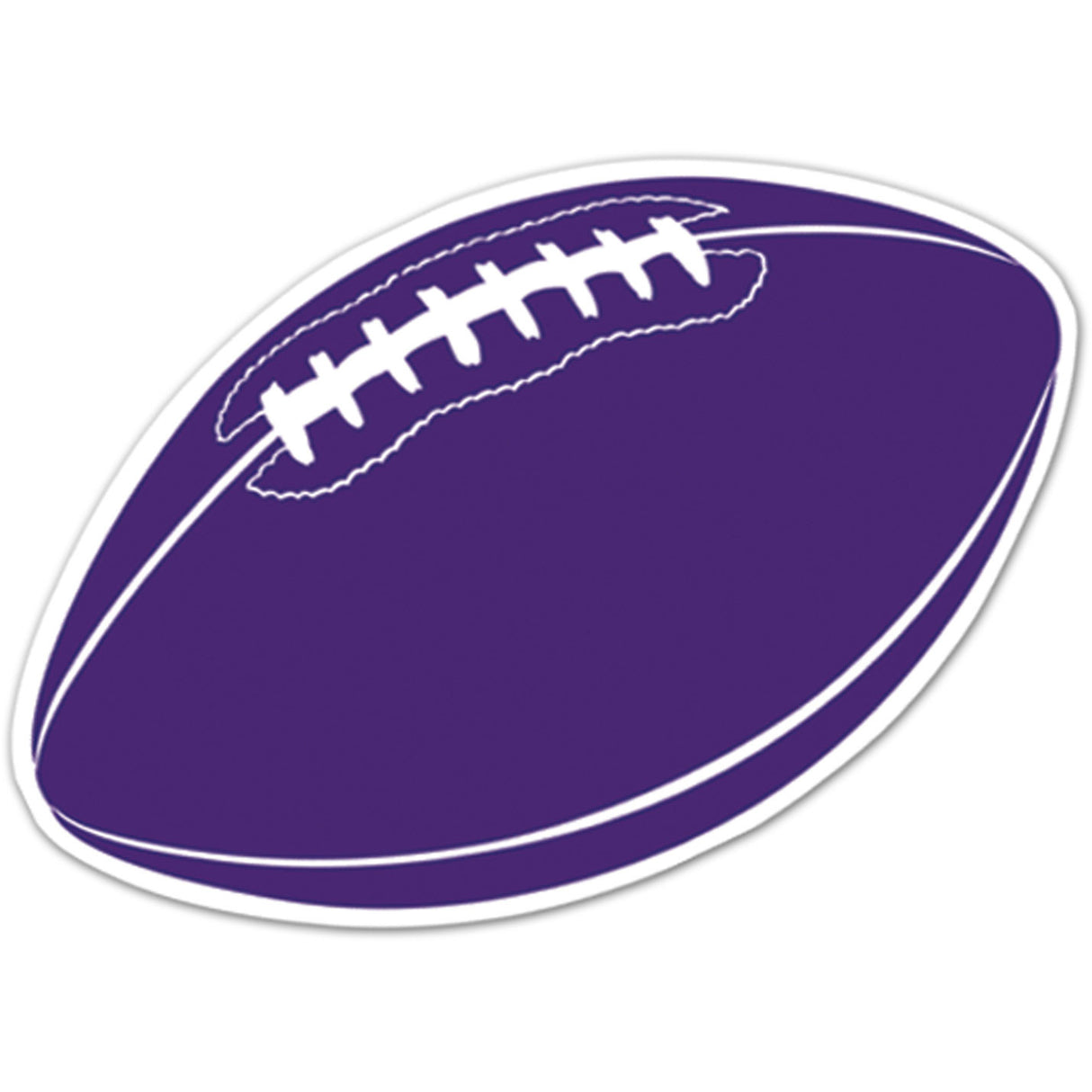 Purple Football Cutout