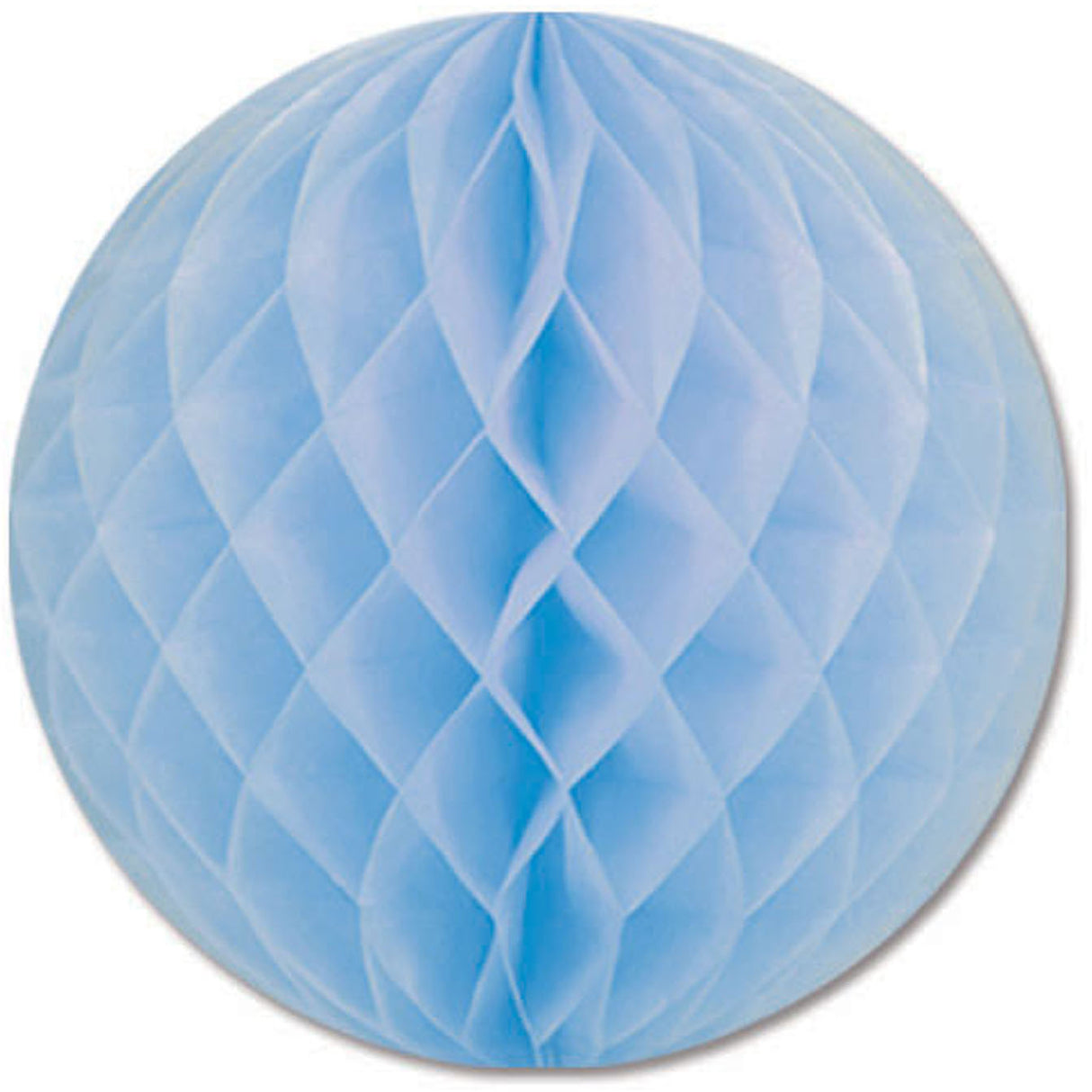 12" Light Blue Honeycomb Tissue Ball