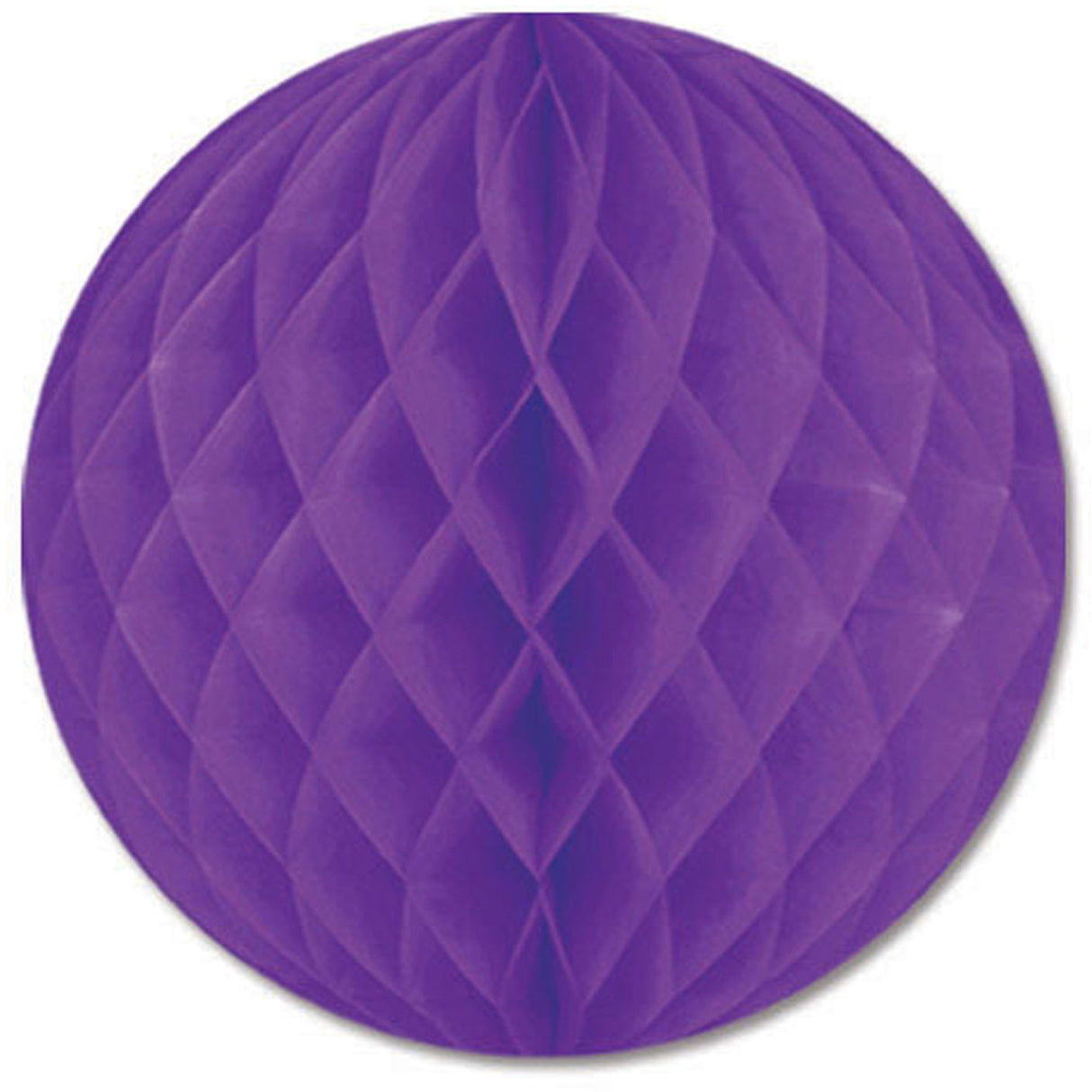 12" Purple Honeycomb Tissue Ball