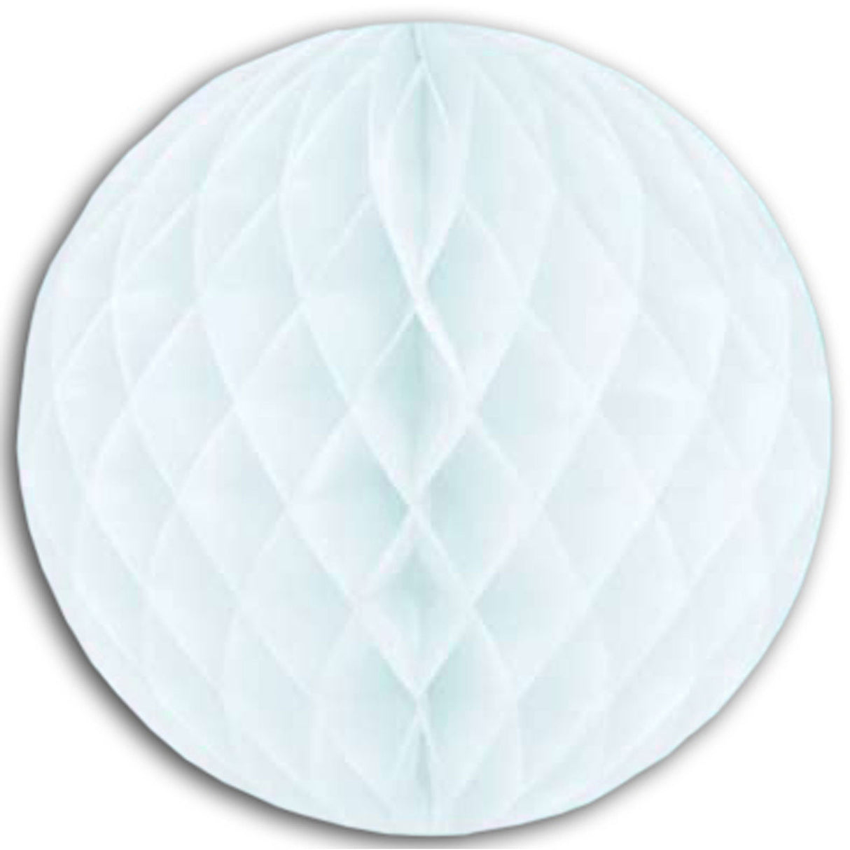 19" White Honeycomb Tissue Ball