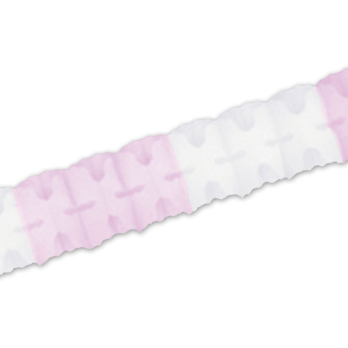 12' Pink & Whte Leaf Garland