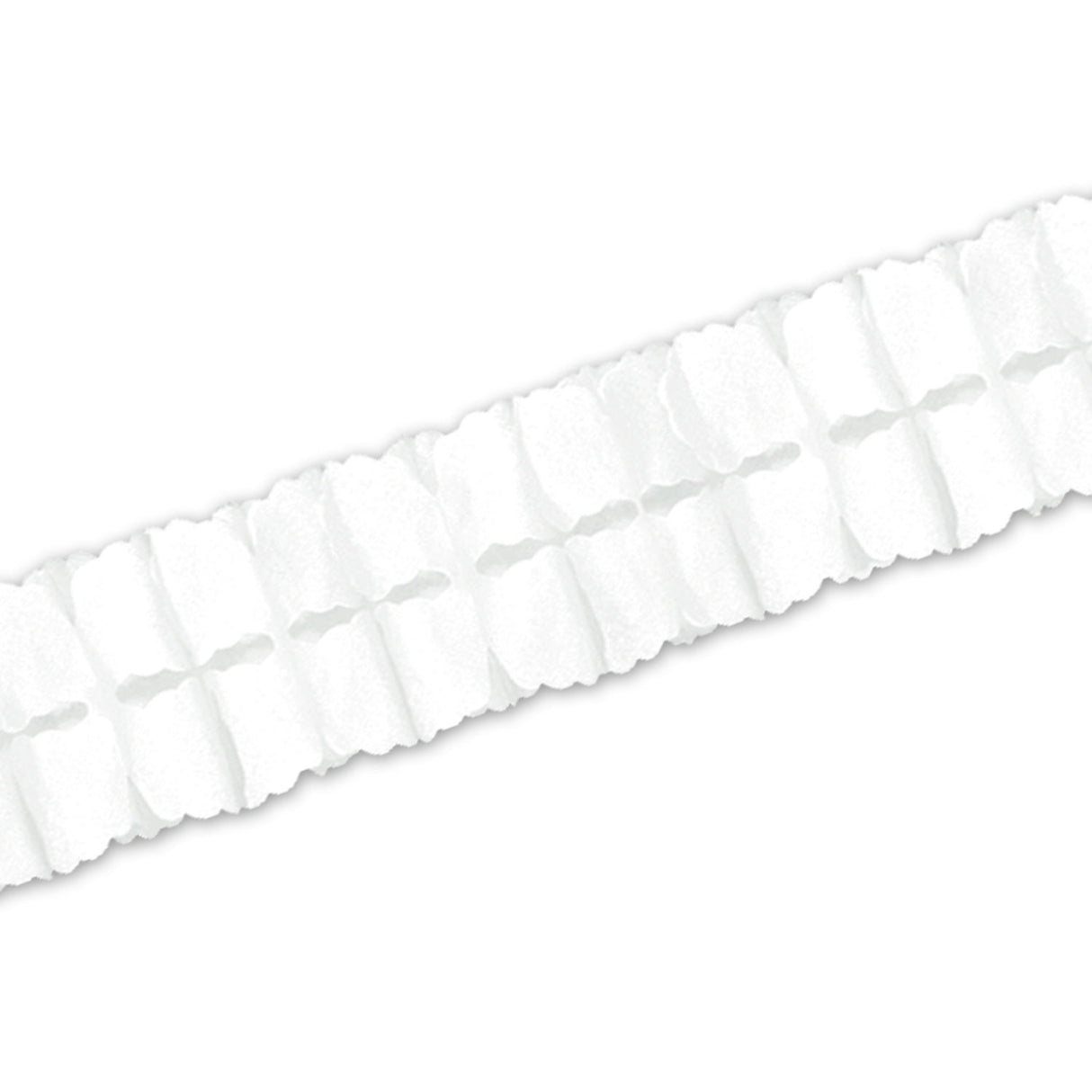 12' White Leaf Garland