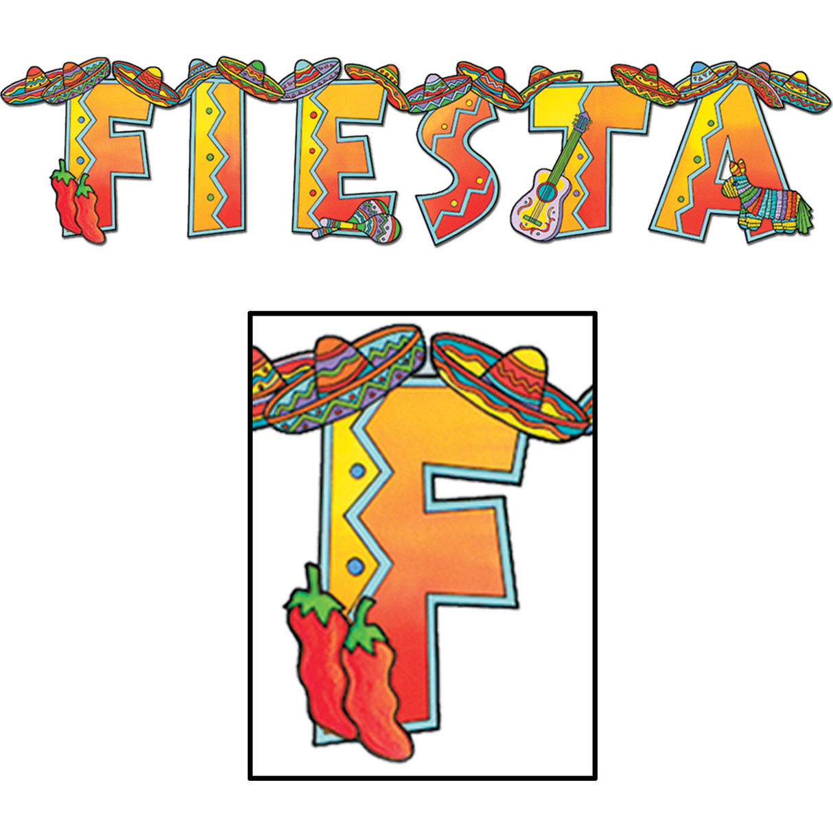 35" Fiesta Banner
