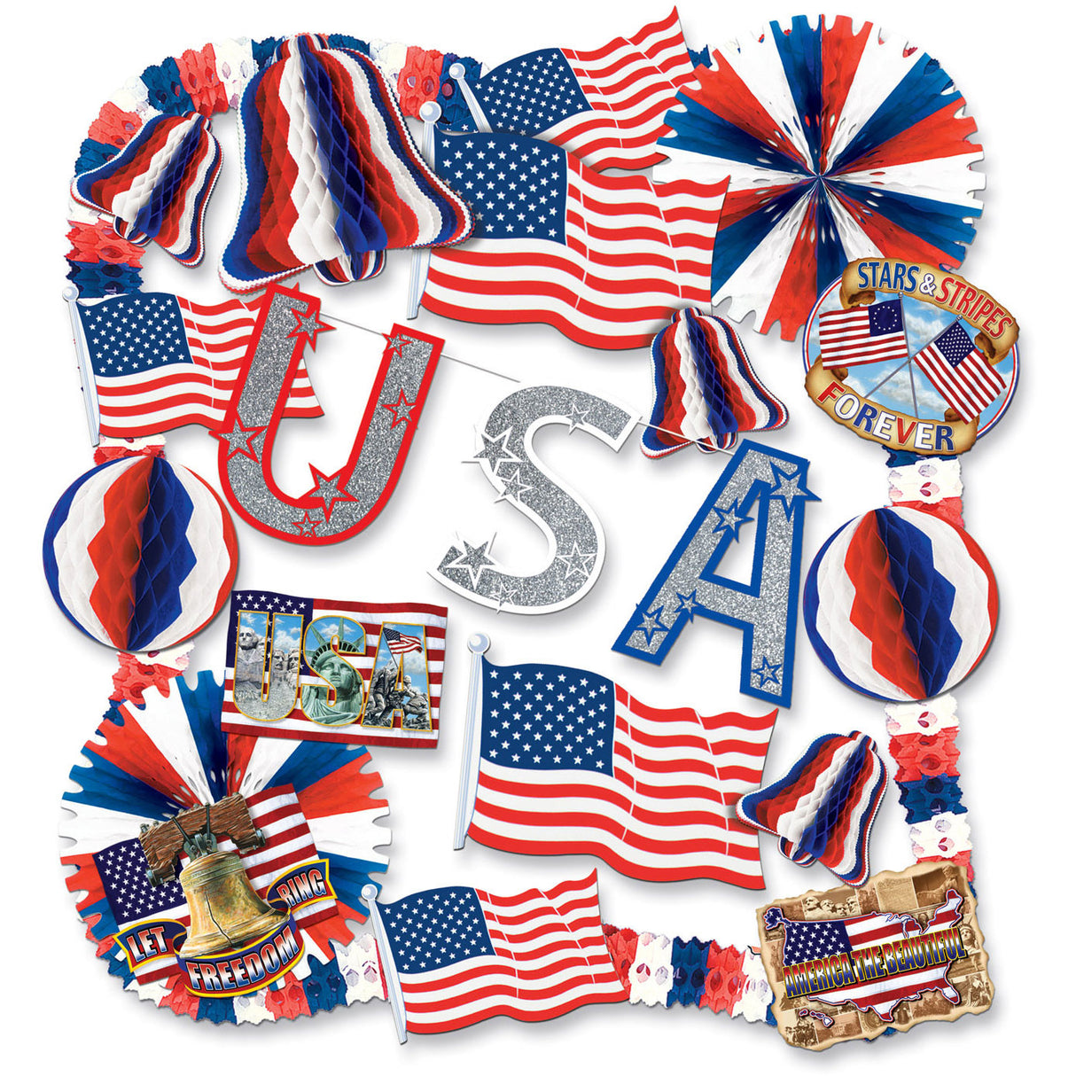 FR Patriotic Decorating Kit - 22 Pcs