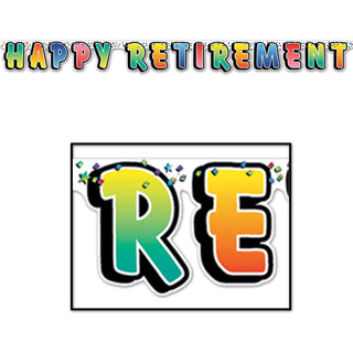 Happy Retirement Letter Banner