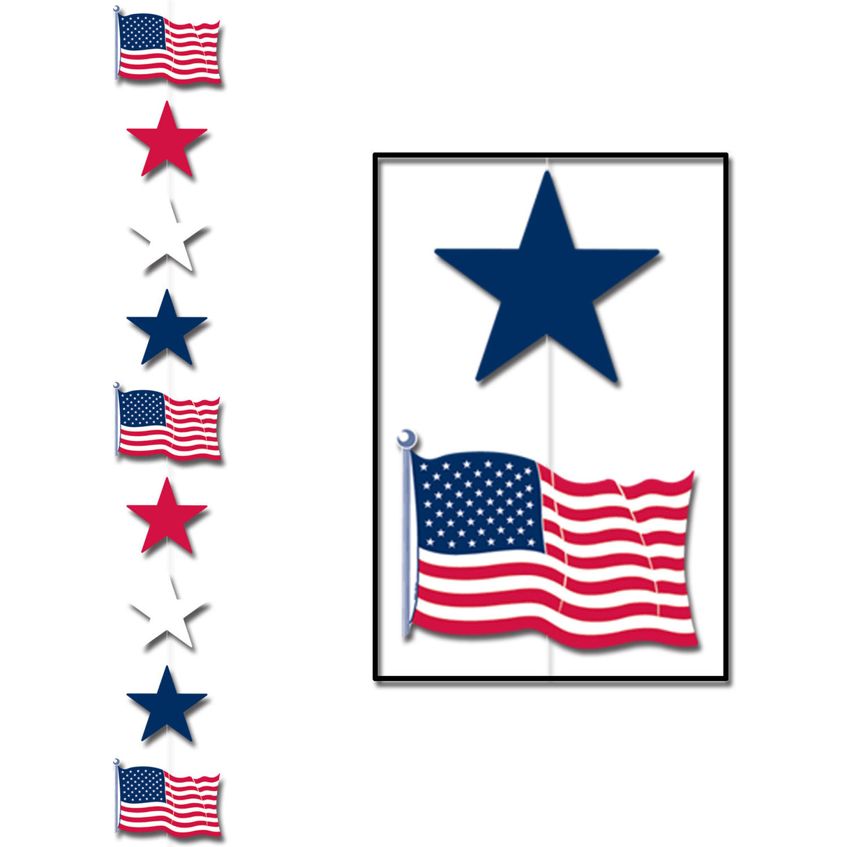 Patriotic Star Stringers