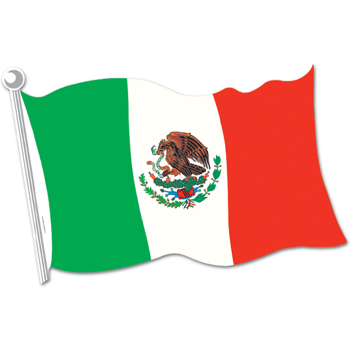Mexican Flag Cutout