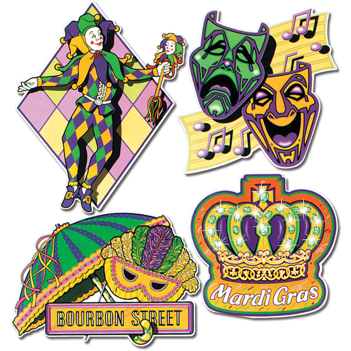 Mardi Gras Cutouts
