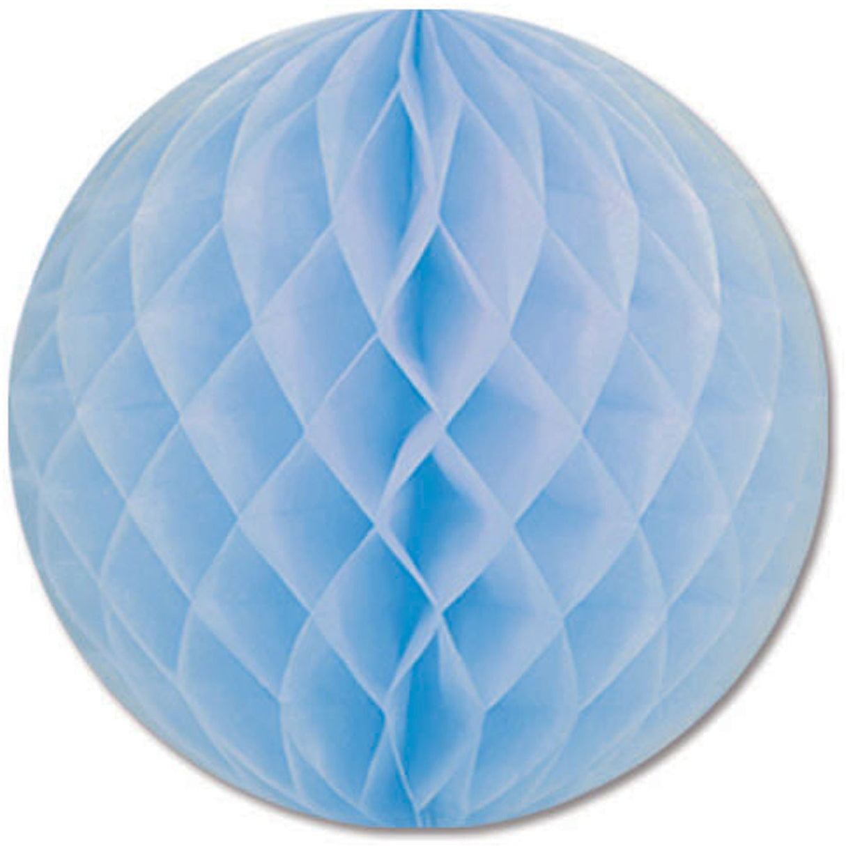 12" Light Blue Honeycomb Tissue Ball