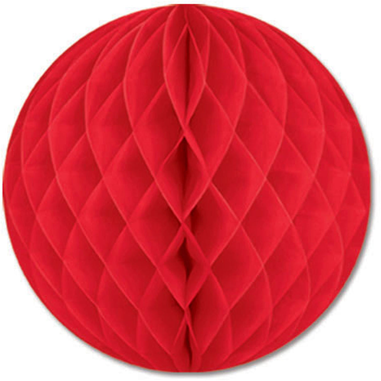 12" Red Honeycomb Tissue Ball