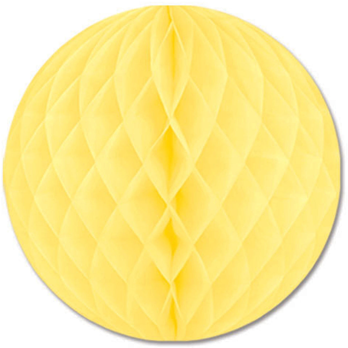 12" Yellow Honeycomb Tissue Ball