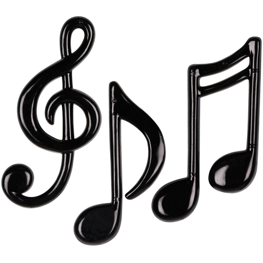 Plastic Musical Note Cutouts