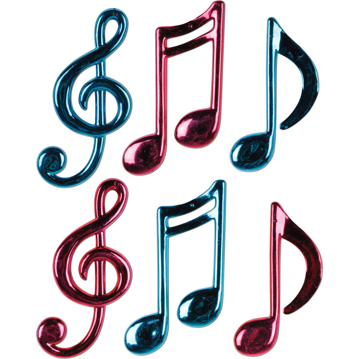 Plastic Music Notes