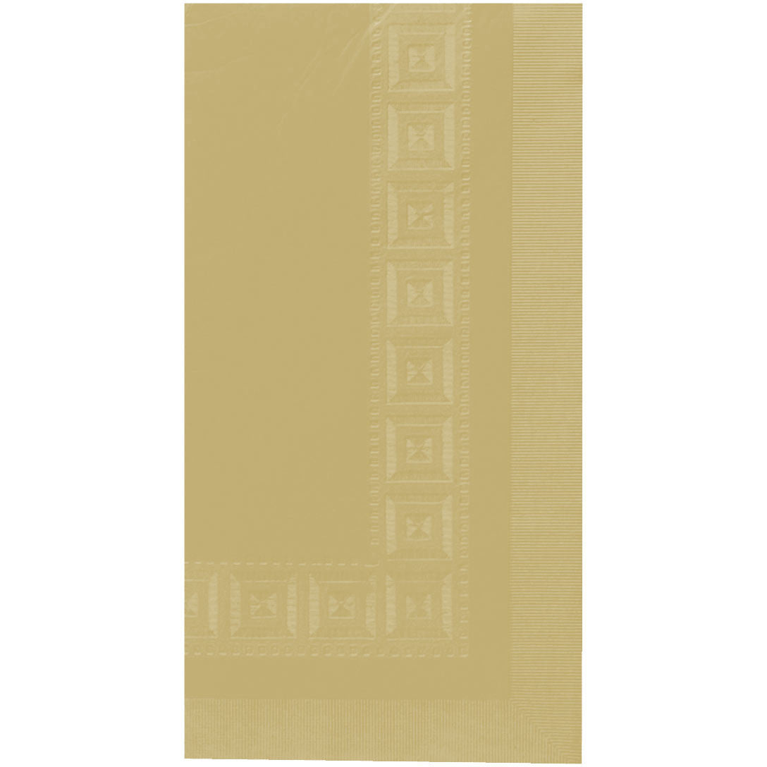 Gold 3 Ply Paper Rectangle Tablecover