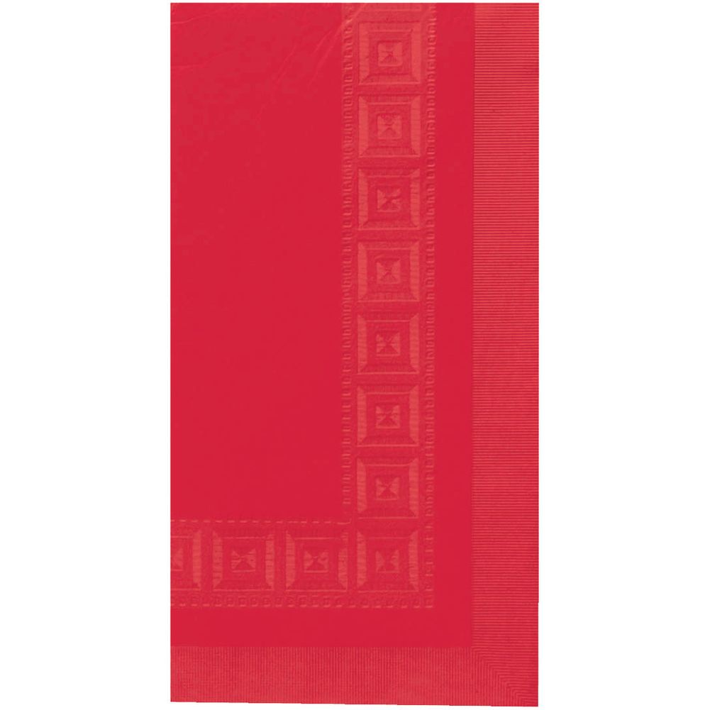 Apple Red 3 Ply Paper Rectangle Tablecover