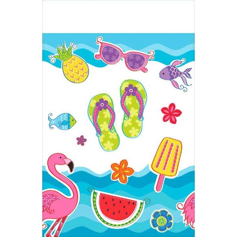 Summer Fun Plastic Tablecover