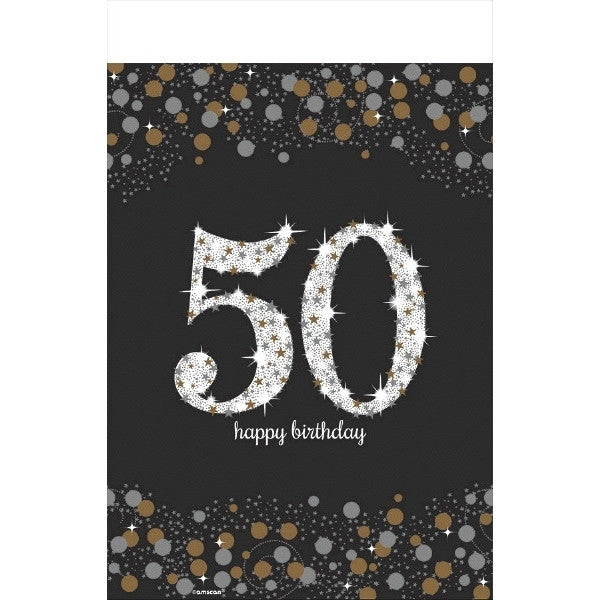 Sparkling Celebration 50 Rectangle Plastic Tablecover