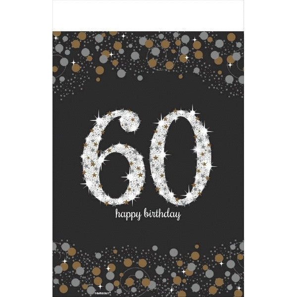 Sparkling Celebration 60 Rectangle Plastic Tablecover