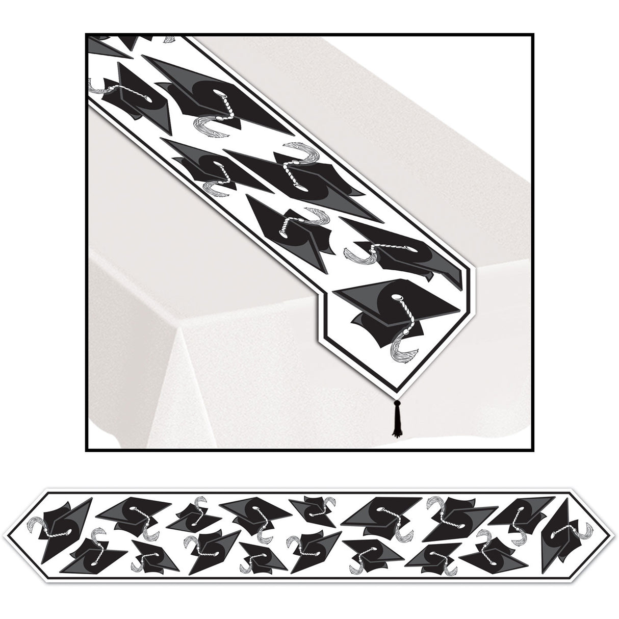 Printed Grad Cap Table Runner
