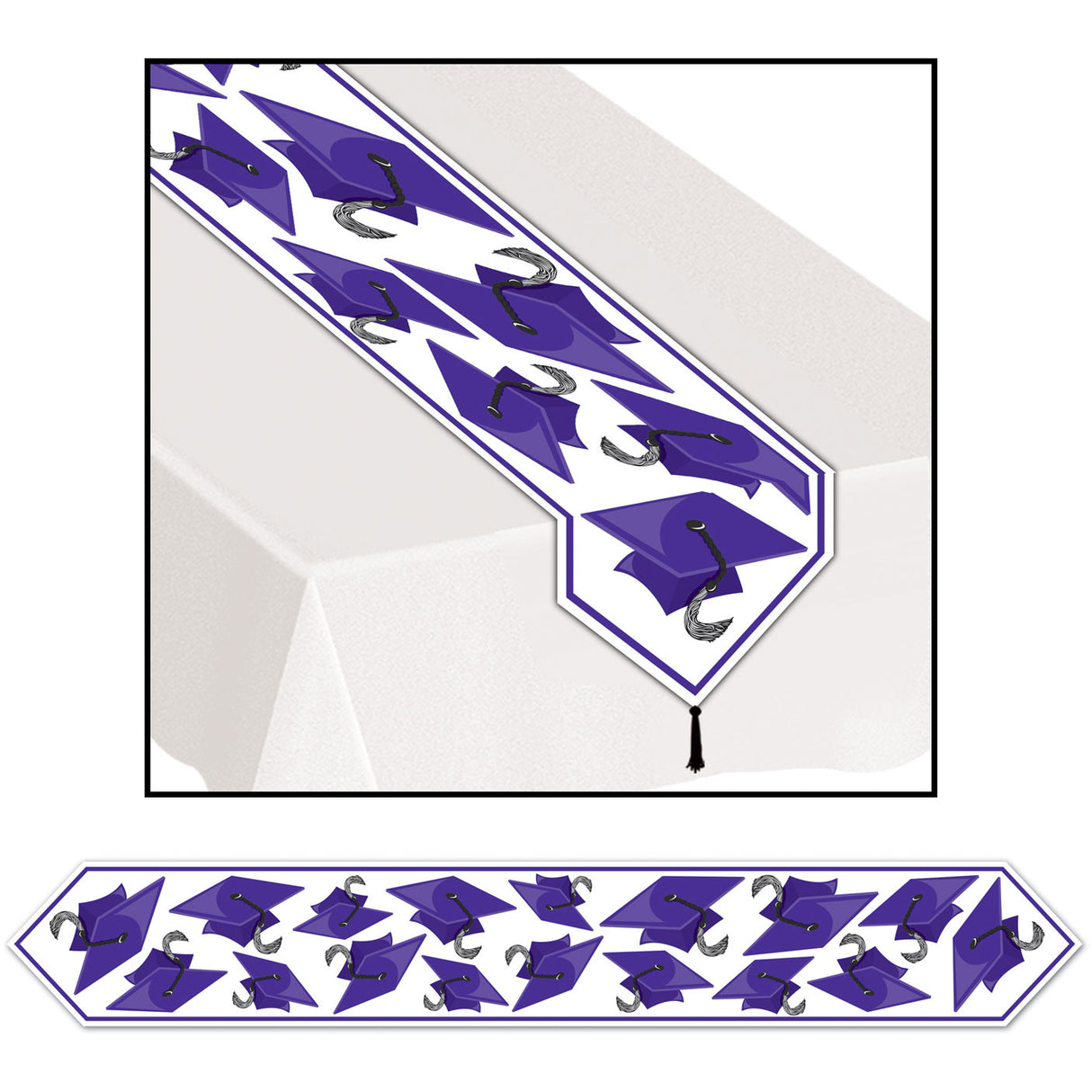 Printed Grad Cap Table Runner