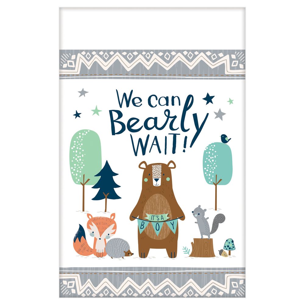 Bear-ly Wait Paper Rectangle Tablecover