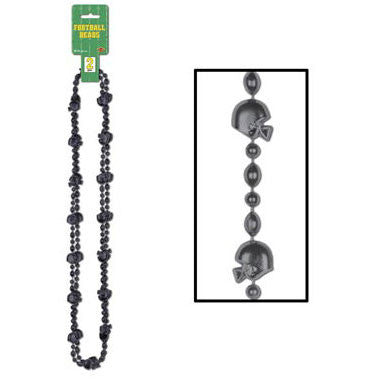Black Beads with Football Helmets