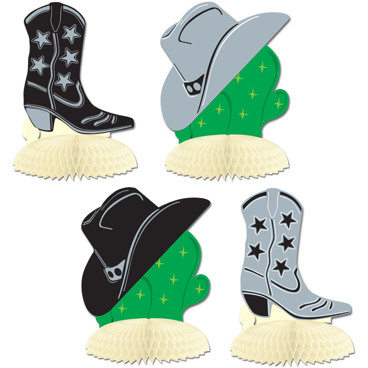 4.5" Western Mini Centerpieces (4ct)