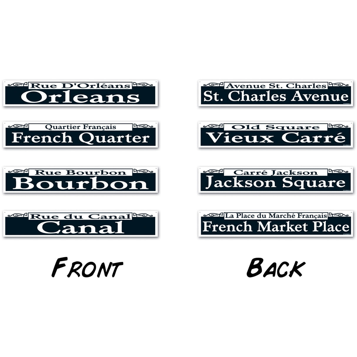 Mardi Gras Street Sign Cutouts