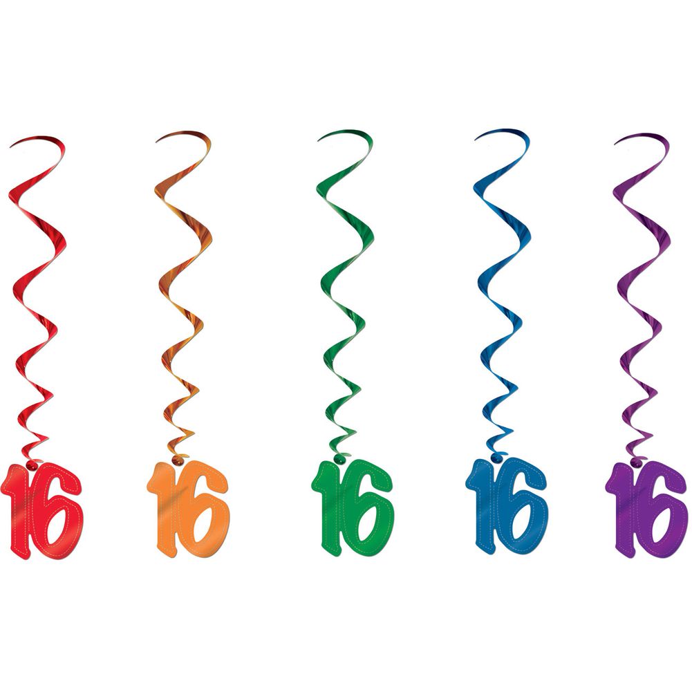 "16 Hanging Whirls