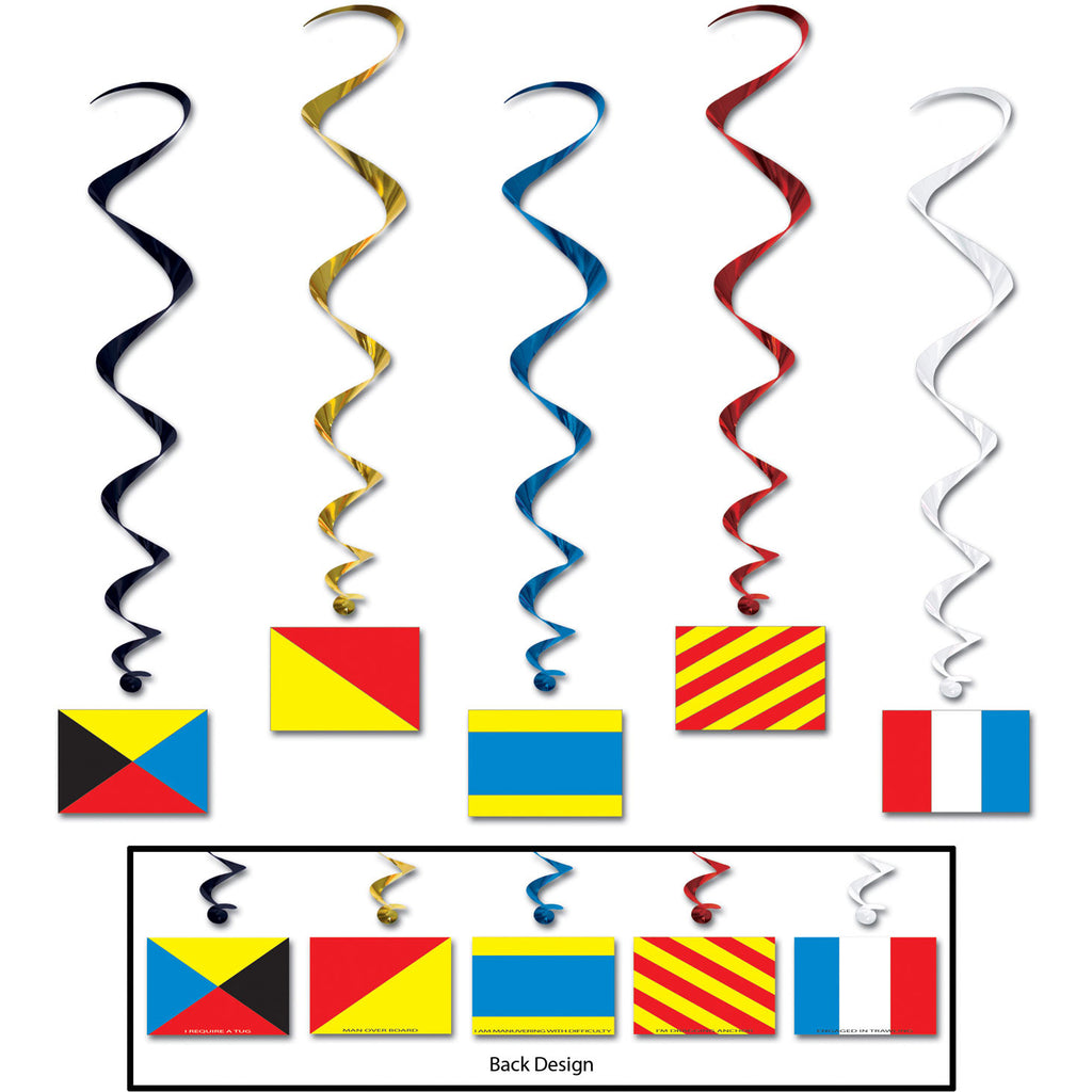 Nautical Flag Whirls