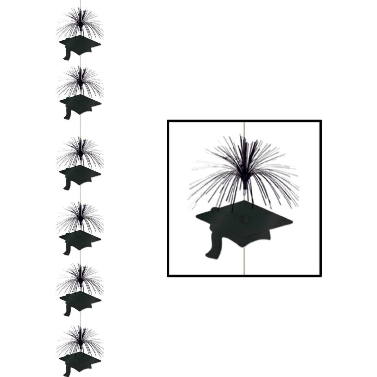 Grad Cap Firework Stringer