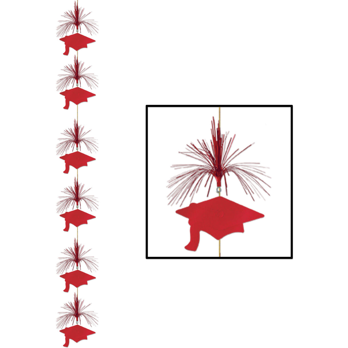 Grad Cap Firework Stringer